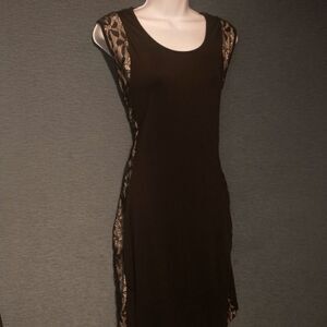 Fitted bodycon little black dress.  Plus size xl